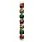 7 Pack 1.5" Red, Green & Gold Snowflake Shatterproof Ball Ornaments by Ashland®